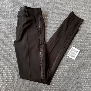 COPY - Black sequin stripe ASOS Design skinny pants